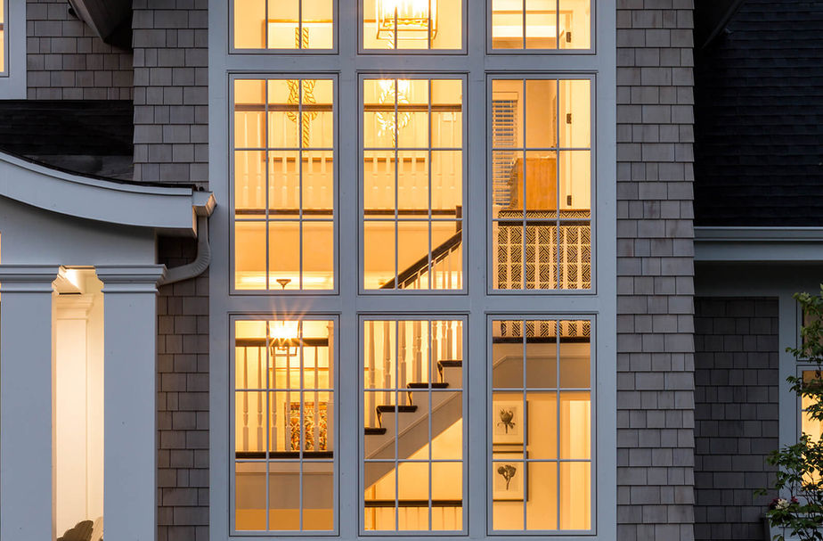 Multi Level House Front Window Installation