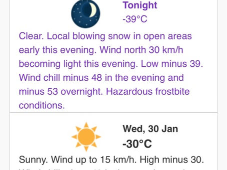 Winnipeg to hit -53 wind chill around 3am