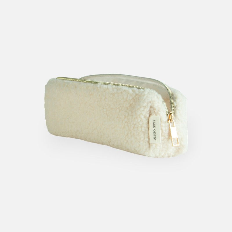 Thumbnail: Trousse à stylos personnalisable beige ou camel