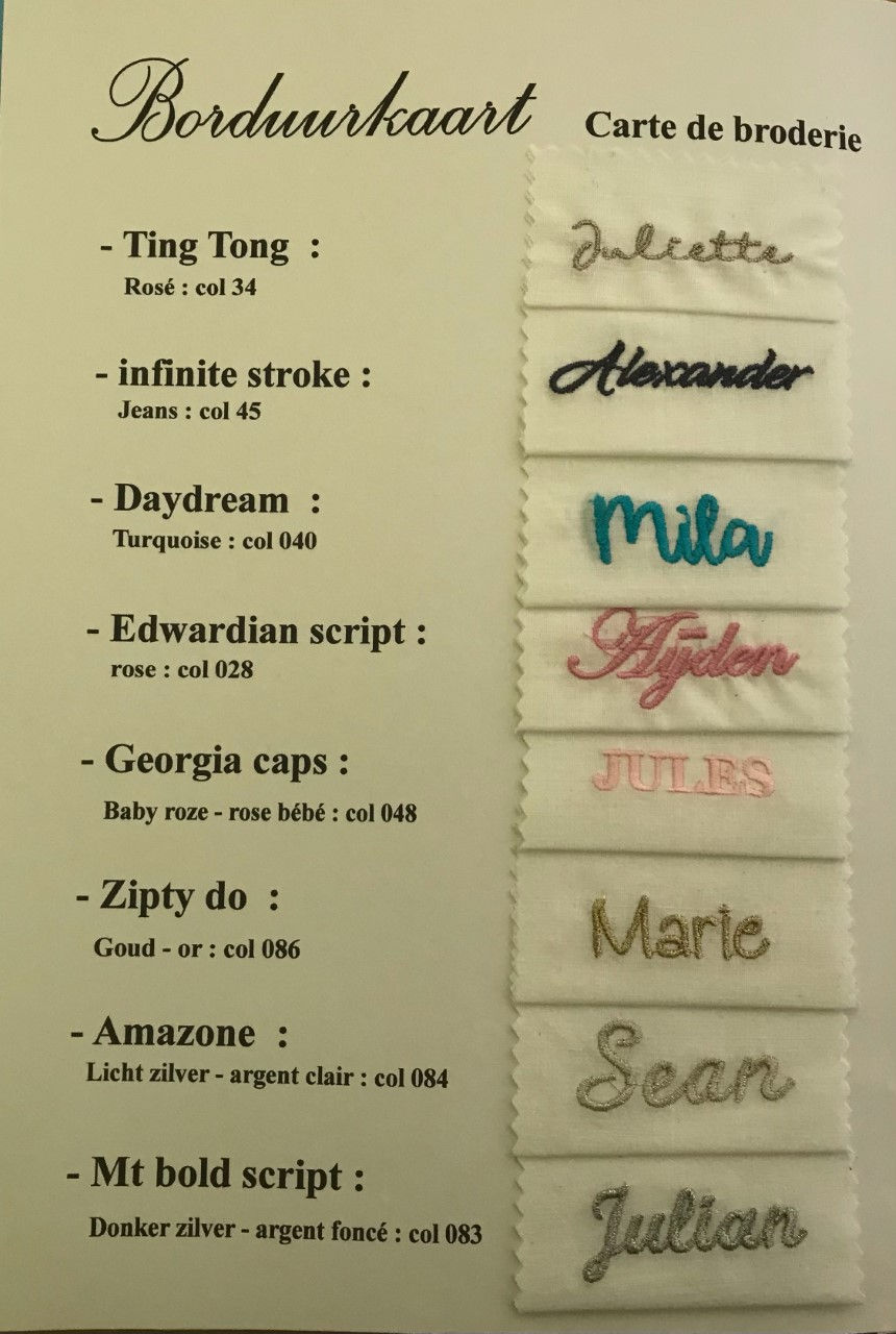 Miniature : 12 Katoenen kroontjes wit met doosje, voornaam naar keuze
