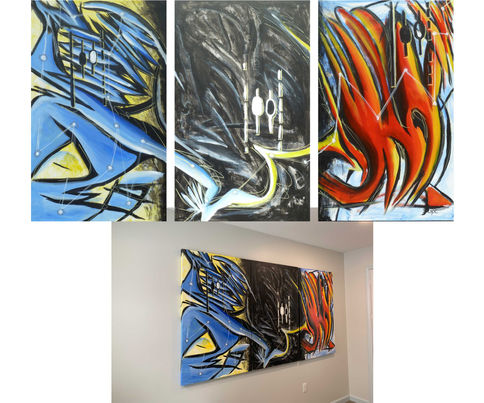 Abstract expressionism, surrealism, painting