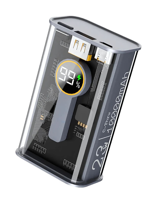 Element: 10,000mAh Compact Edition See-Thru Power Bank with PD 22.5W Fast Chargi