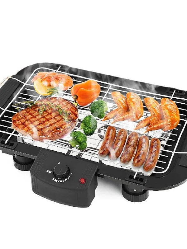 EzBBQ: 2000W Electric Barbecue Grill with Adjustable Temperature, Smokeless Desi