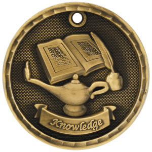 Thumbnail: ENGRAVED 3D ACADEMIC MEDALS