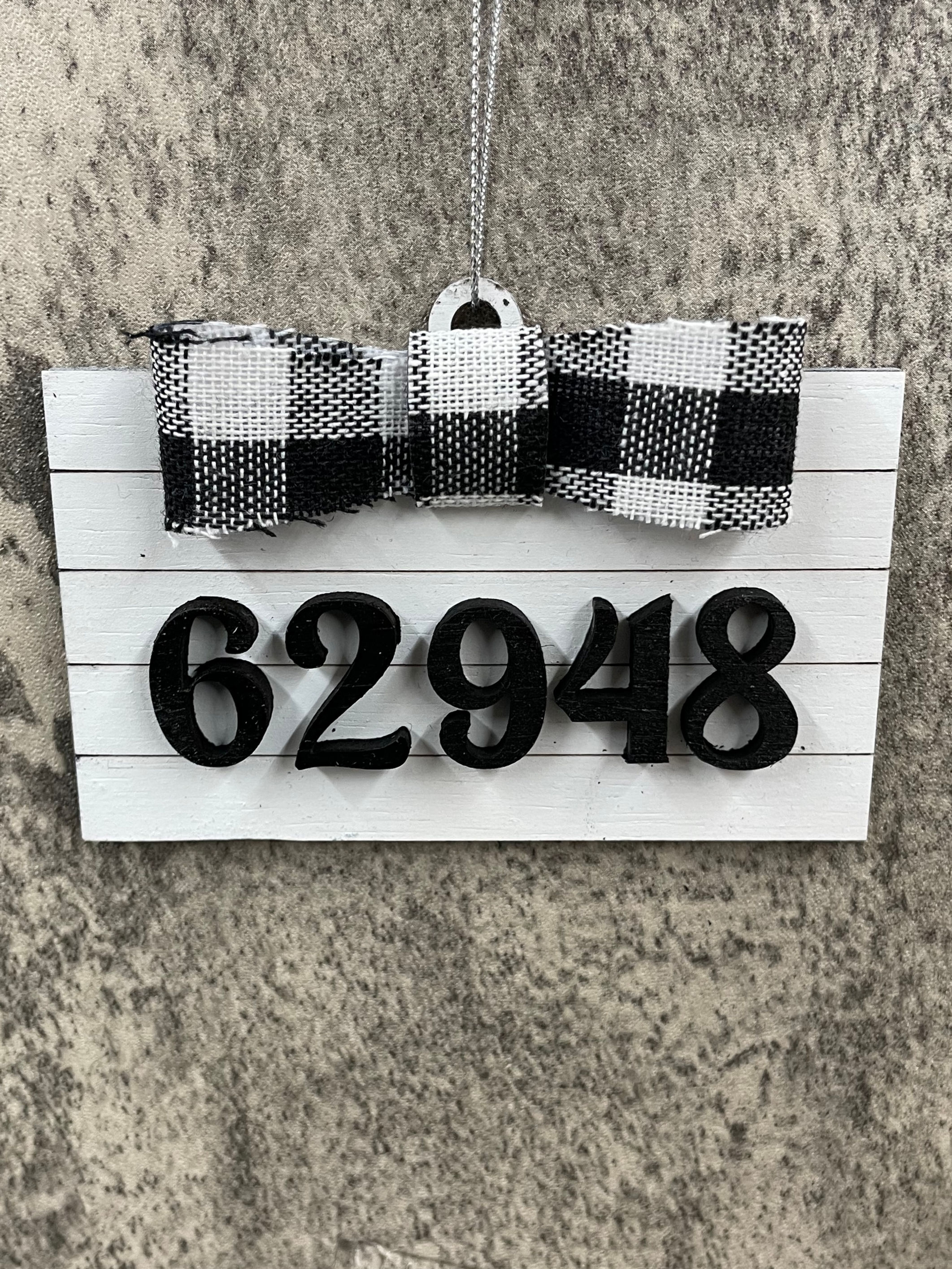 Custom Zip code ornament 