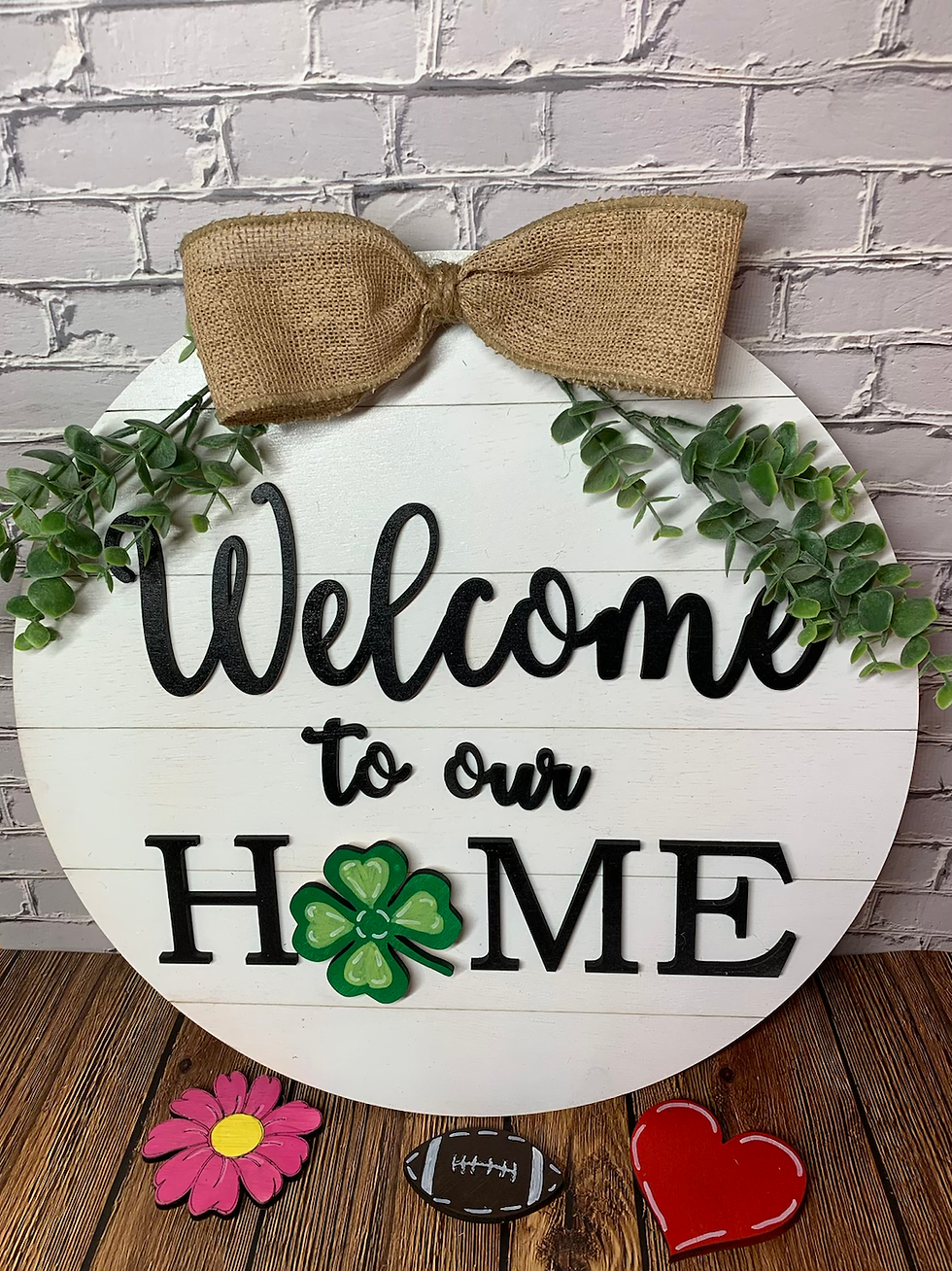Thumbnail: Welcome interchangeable door hanger 
