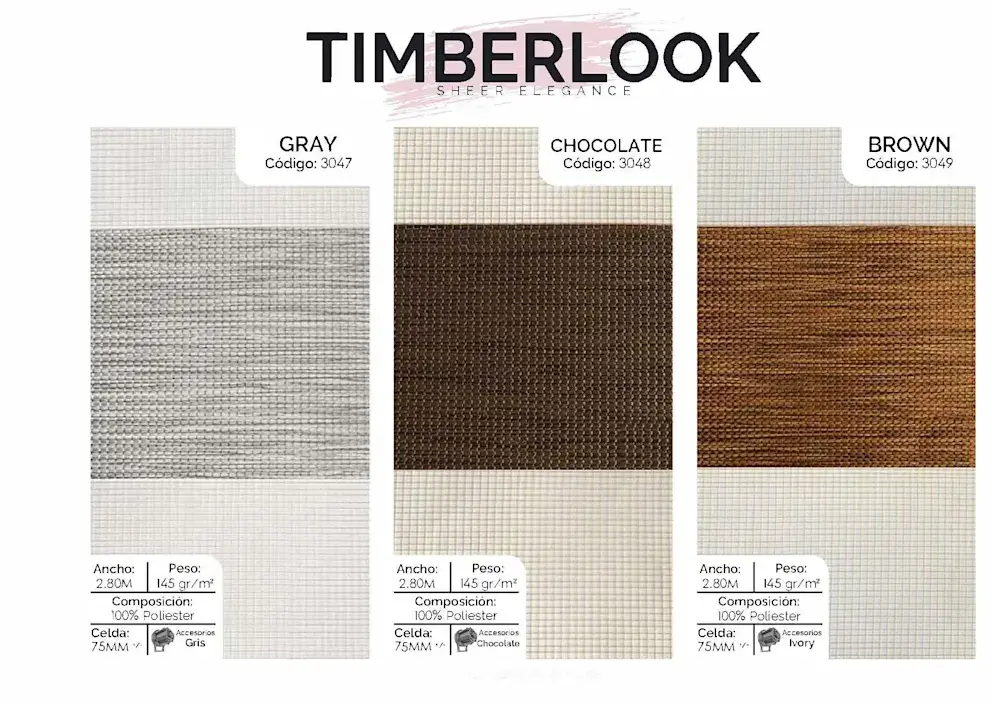 SHEER ELEGANCE TIMBERLOOK.
