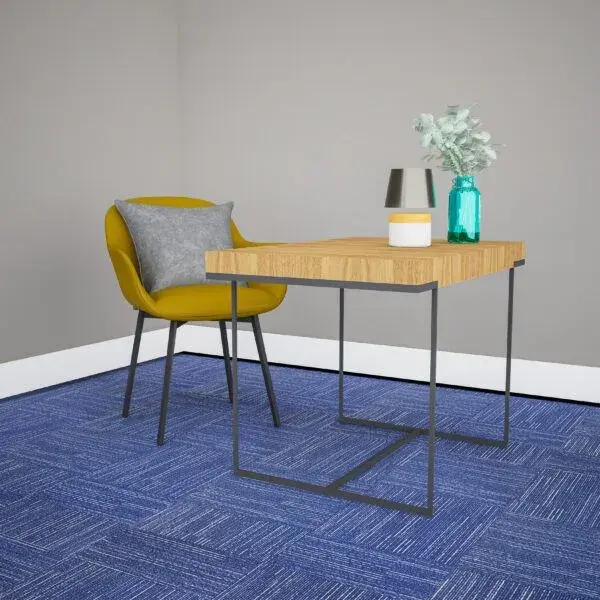 Miniatura: Alfombra Modular Colección Snowflake azul
