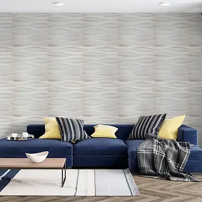 Paneles 3D en blanco para interiores