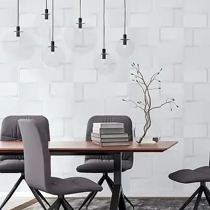 Paneles 3D blancos Tekno-Step