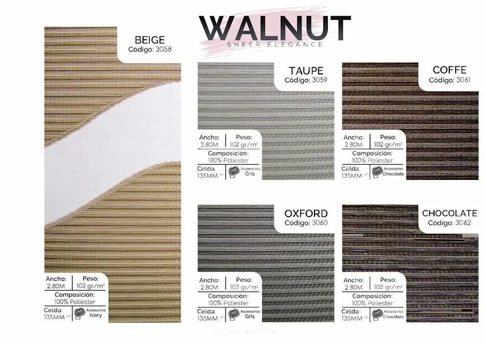 SHEER ELEGANCE WALNUT