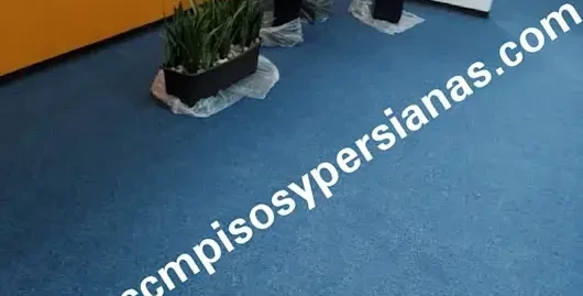 Instalación de alfombras azul en la cdmx y todo México