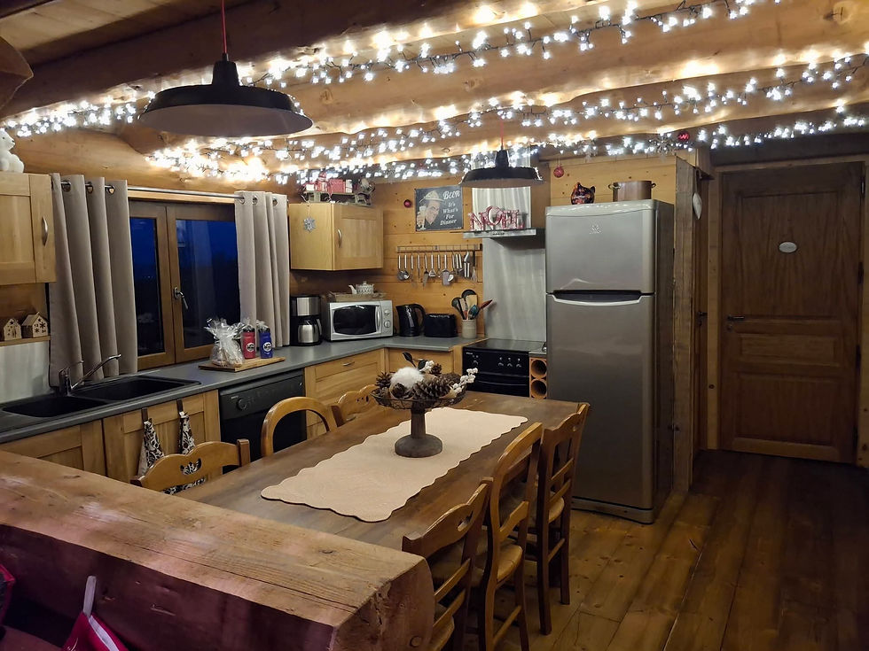 cuisine décorée pour Noël