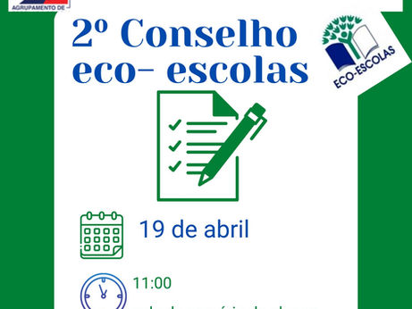 2º Conselho Eco-Escolas 19 de abril