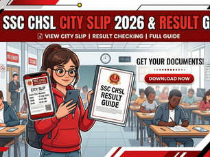 SSC CHSL Tier 2 City Intimation Slip 2026 Out: How to Check Result, Admit Card Date, Exam on April 10