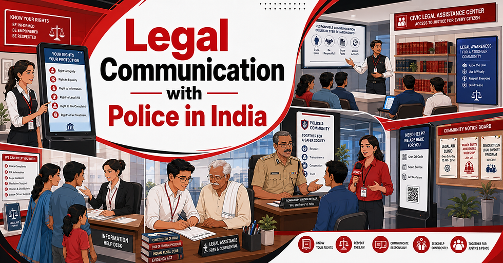 Legal Communication with Police in India: Citizen Rights, Professional Conduct, and the Correct Complaint Process