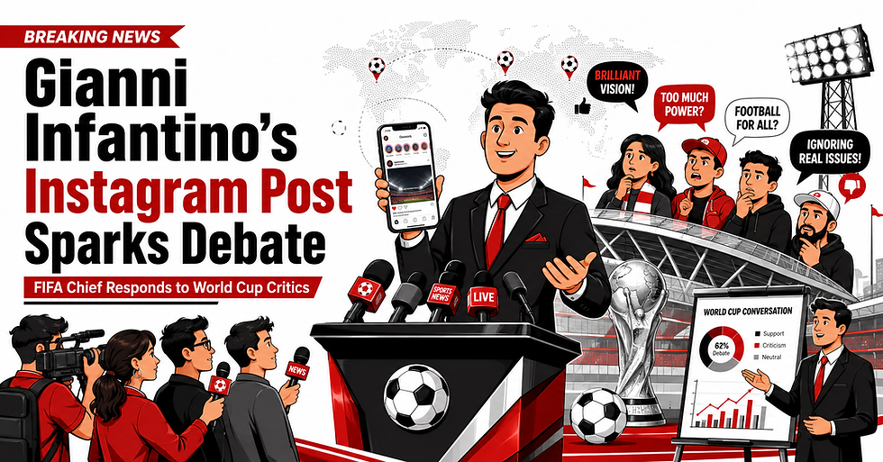 Gianni Infantino's Instagram Post Sparks Global Debate: Why FIFA President's Response to World Cup Critics Is Making Headlines