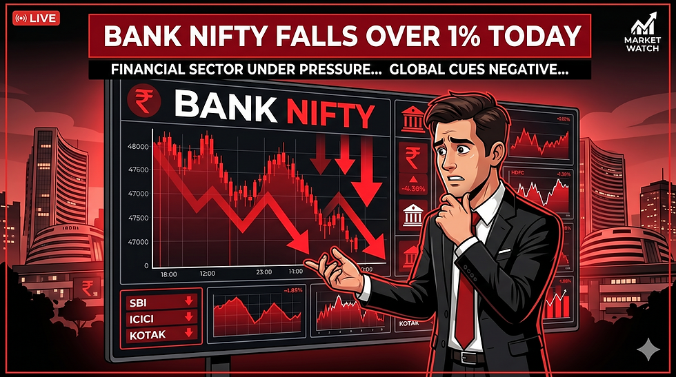 Bank Nifty Falls Over 1% Today: Top Gainers and Losers, Key Reasons Behind the Crash