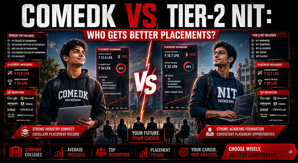 Can COMEDK Students Get Better Placements Than Tier-2 NIT Students? Placement Reality in 2026
