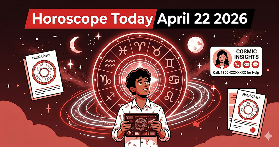 Horoscope Today April 22 2026: Daily Astrology Predictions for All Zodiac Signs