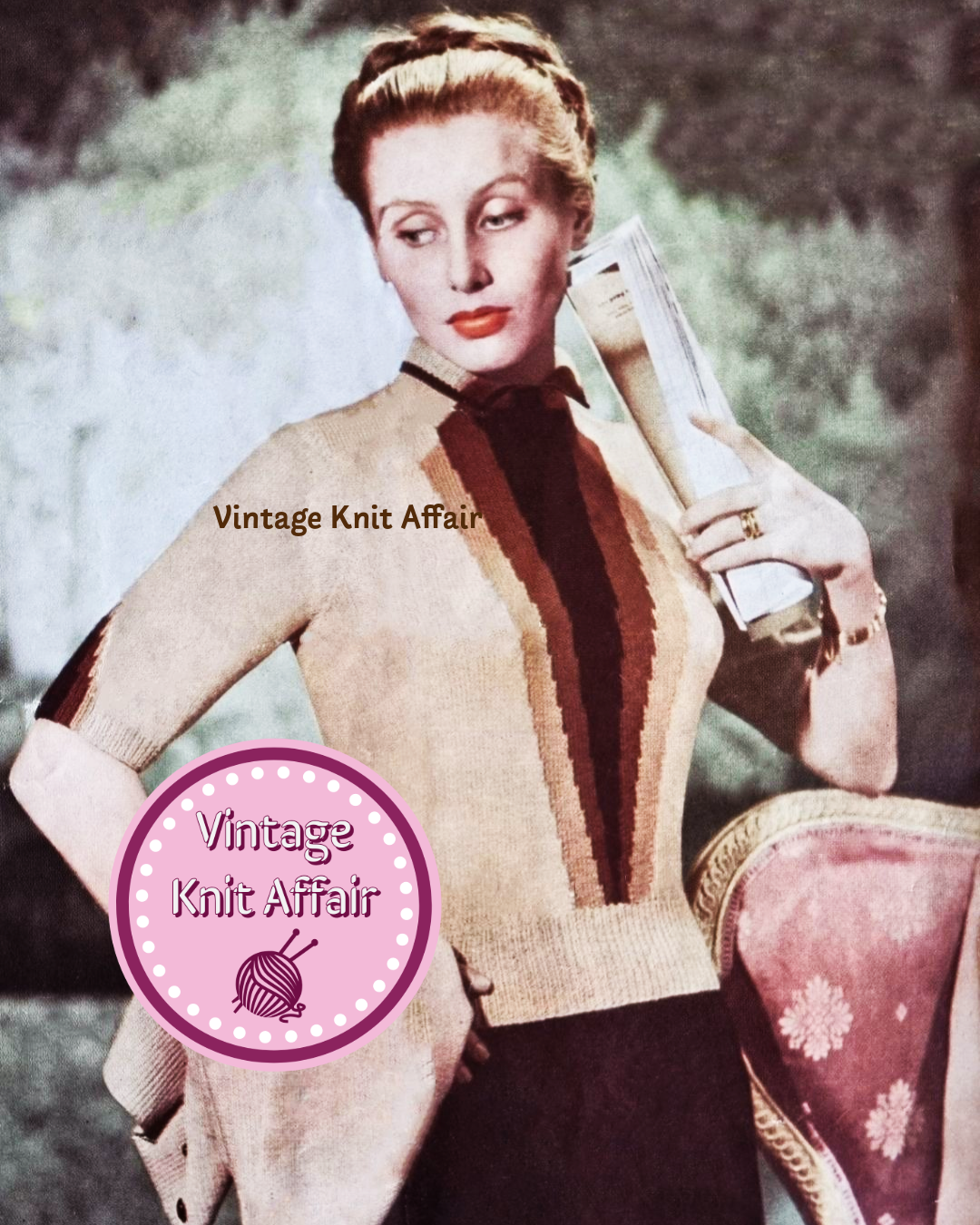 1950s Colourblock Twin Set