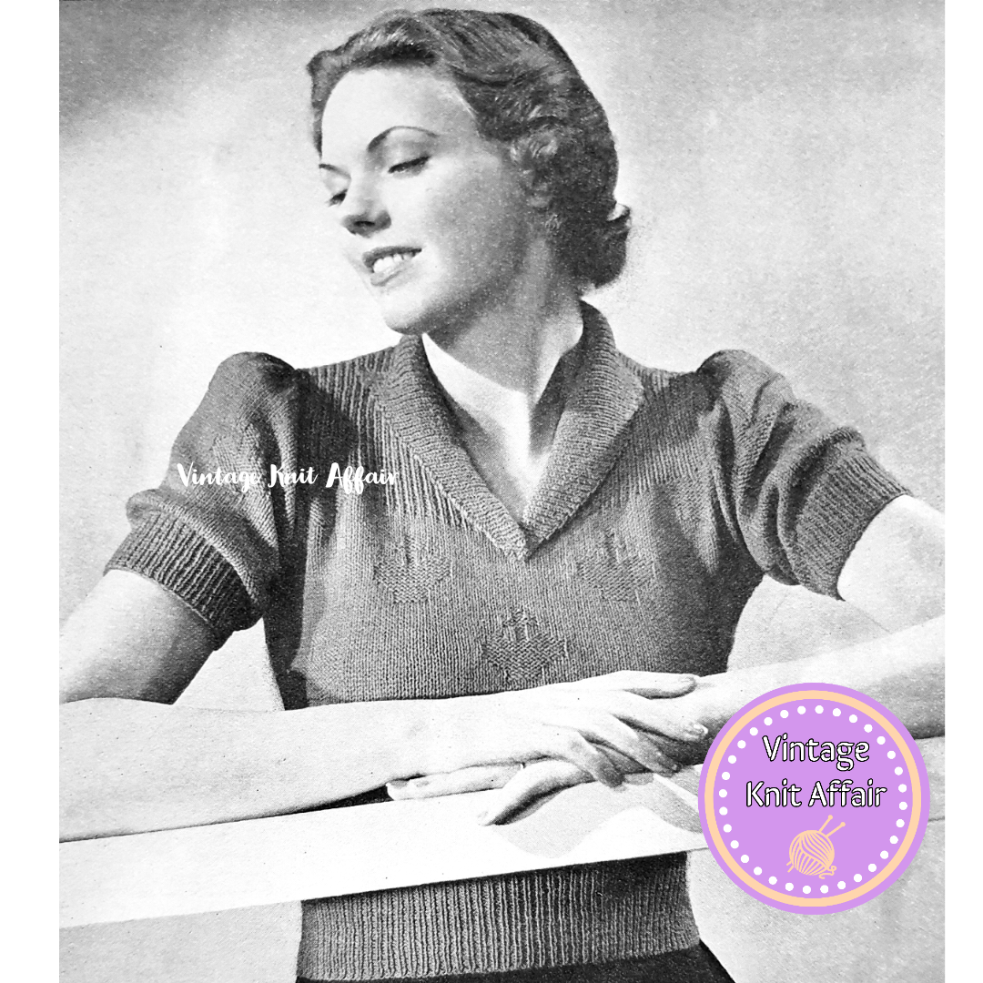 1930s Ladies Coronation Jumper