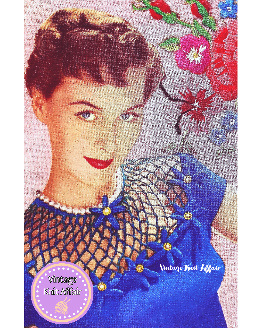 1950s Ladies Romantic Blouse