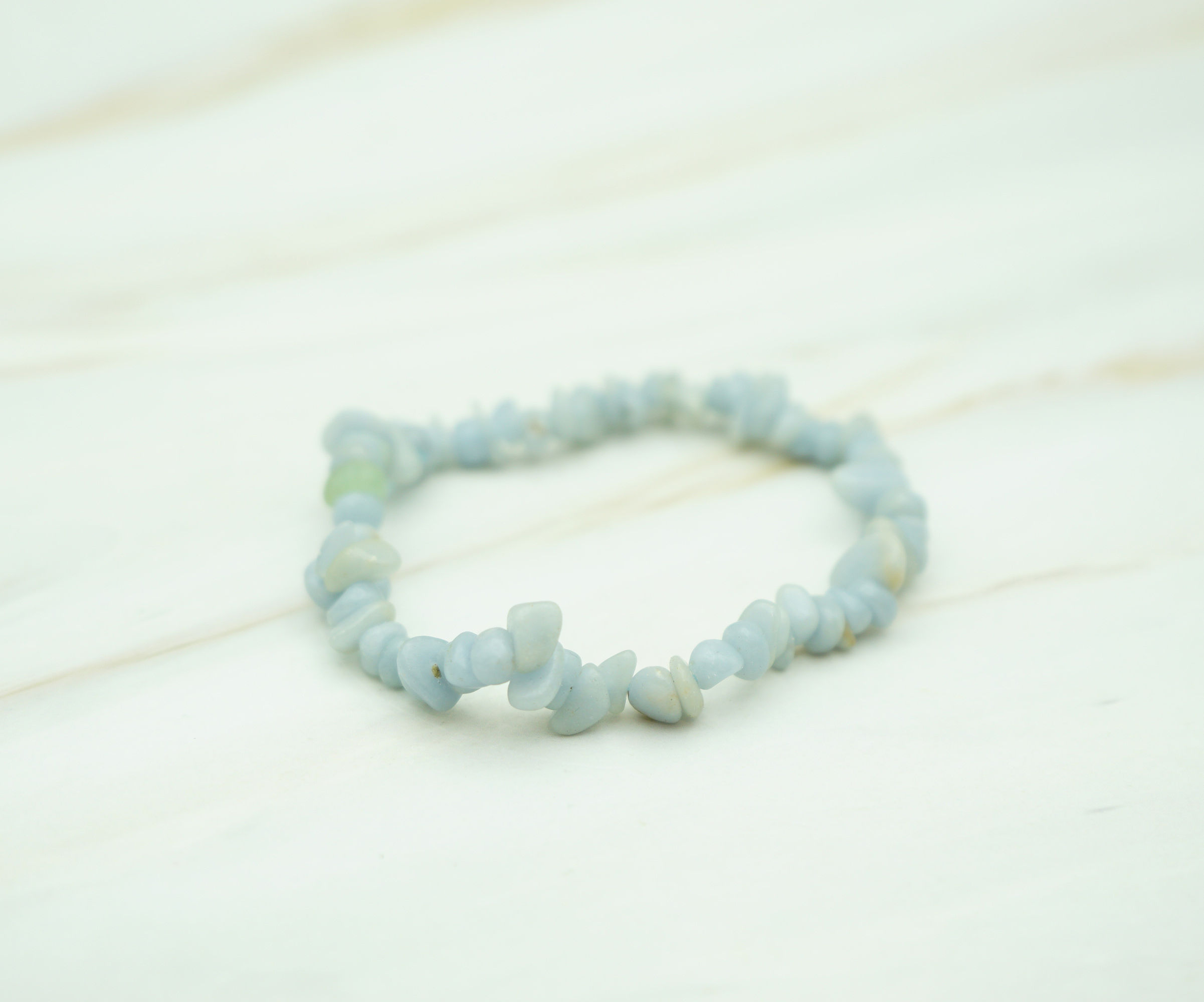 Angelite  - Single Chip Bracelet