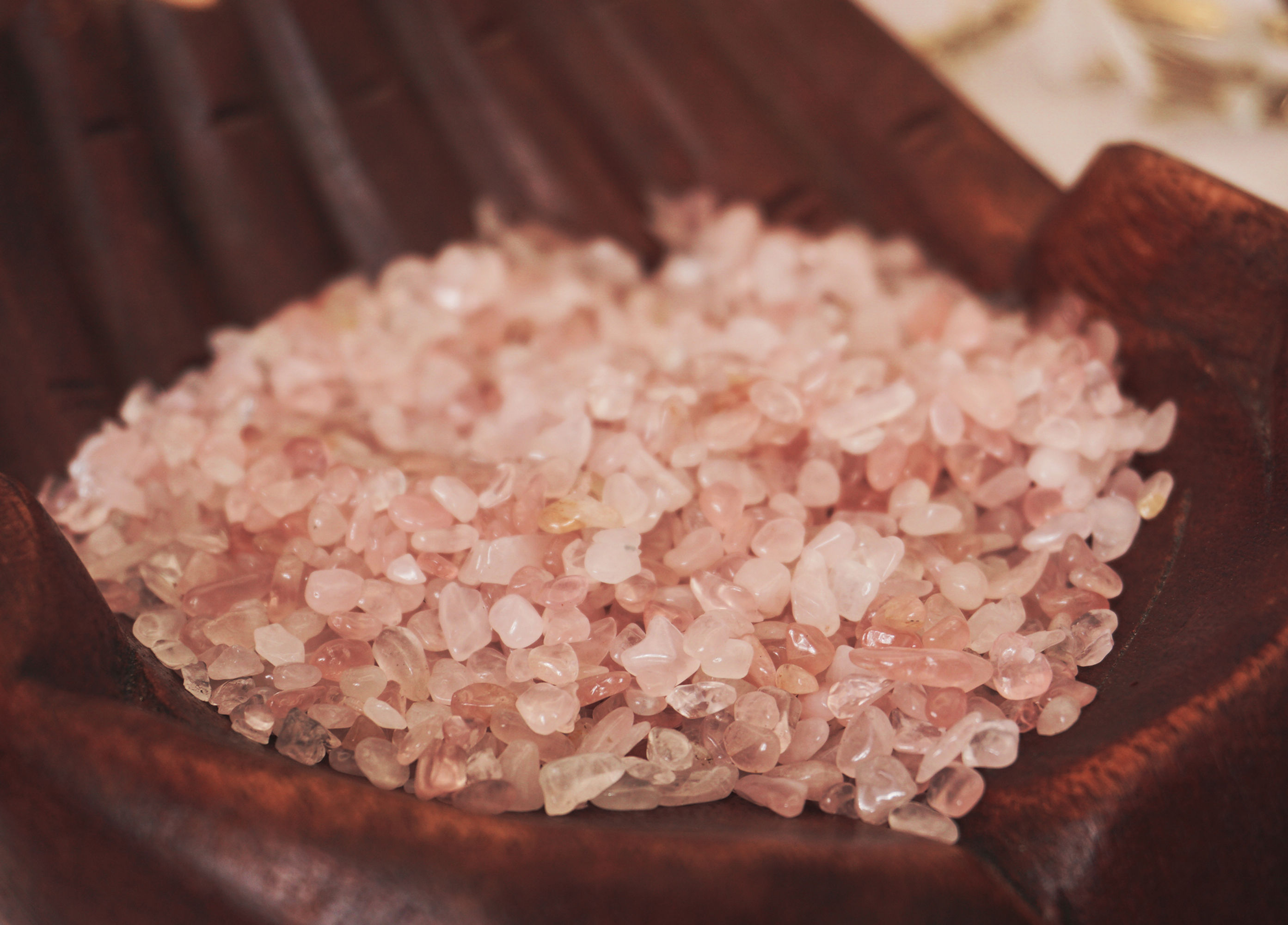 Rose Quartz Crystal Chip bags
