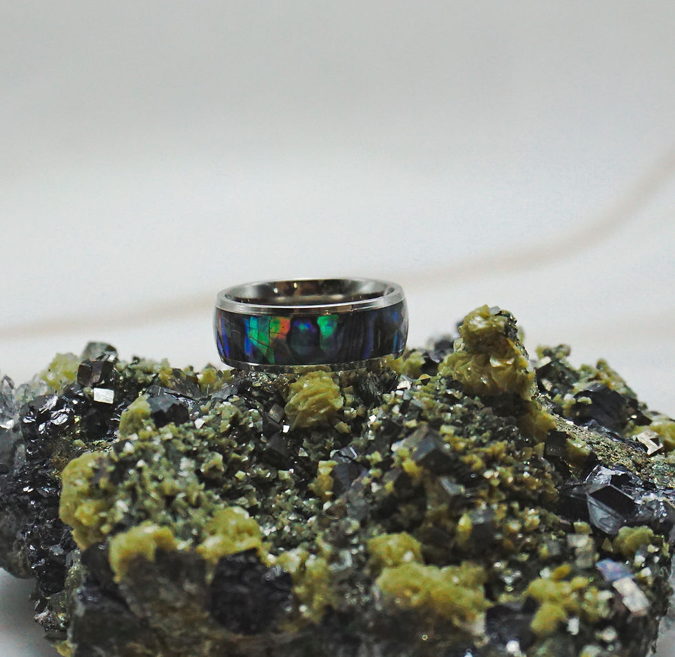 Thumbnail: Men's Ring - Abalone - band style