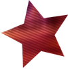 Rayé rouge étoile