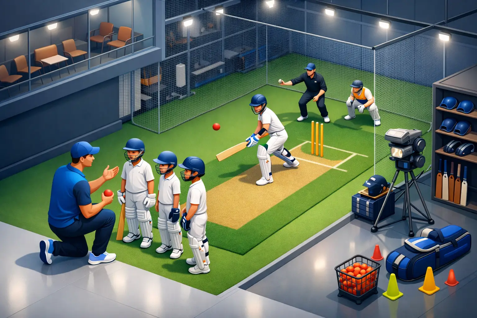 How an Indoor Cricket Academy Builds Better Players