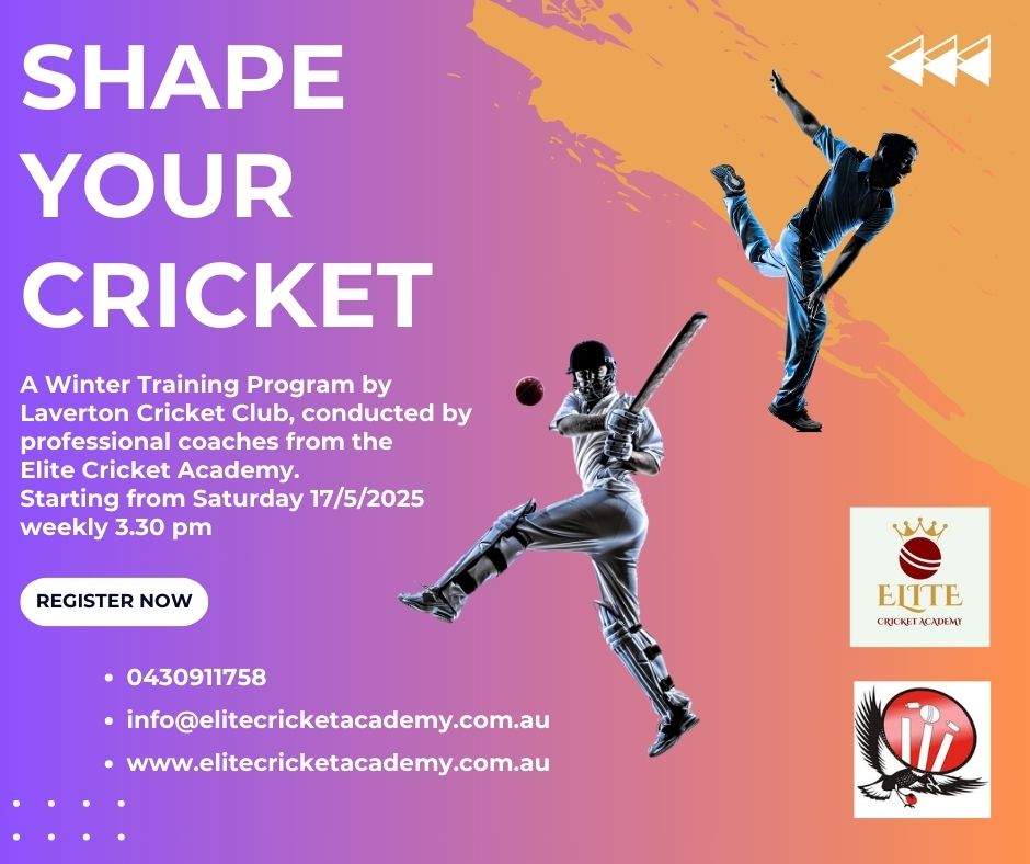 Winter Cricket Academy by Laverton Cricket Club and ECA