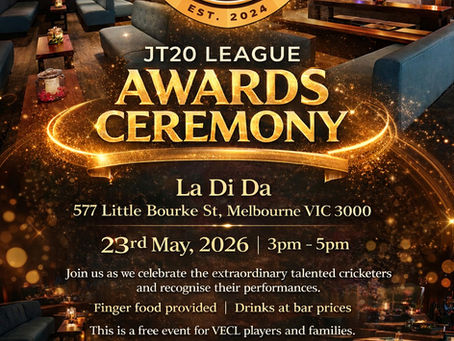 🏆 VECL JT20 League Awards Ceremony May 2026 🏆