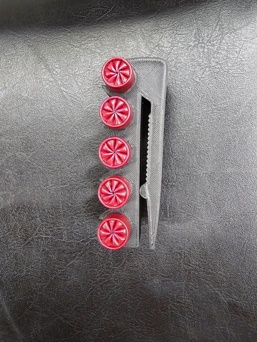 Thumbnail: Holder For 12 ga shells with clip. 3d printed using PLA Plus in black. Holds 5 t
