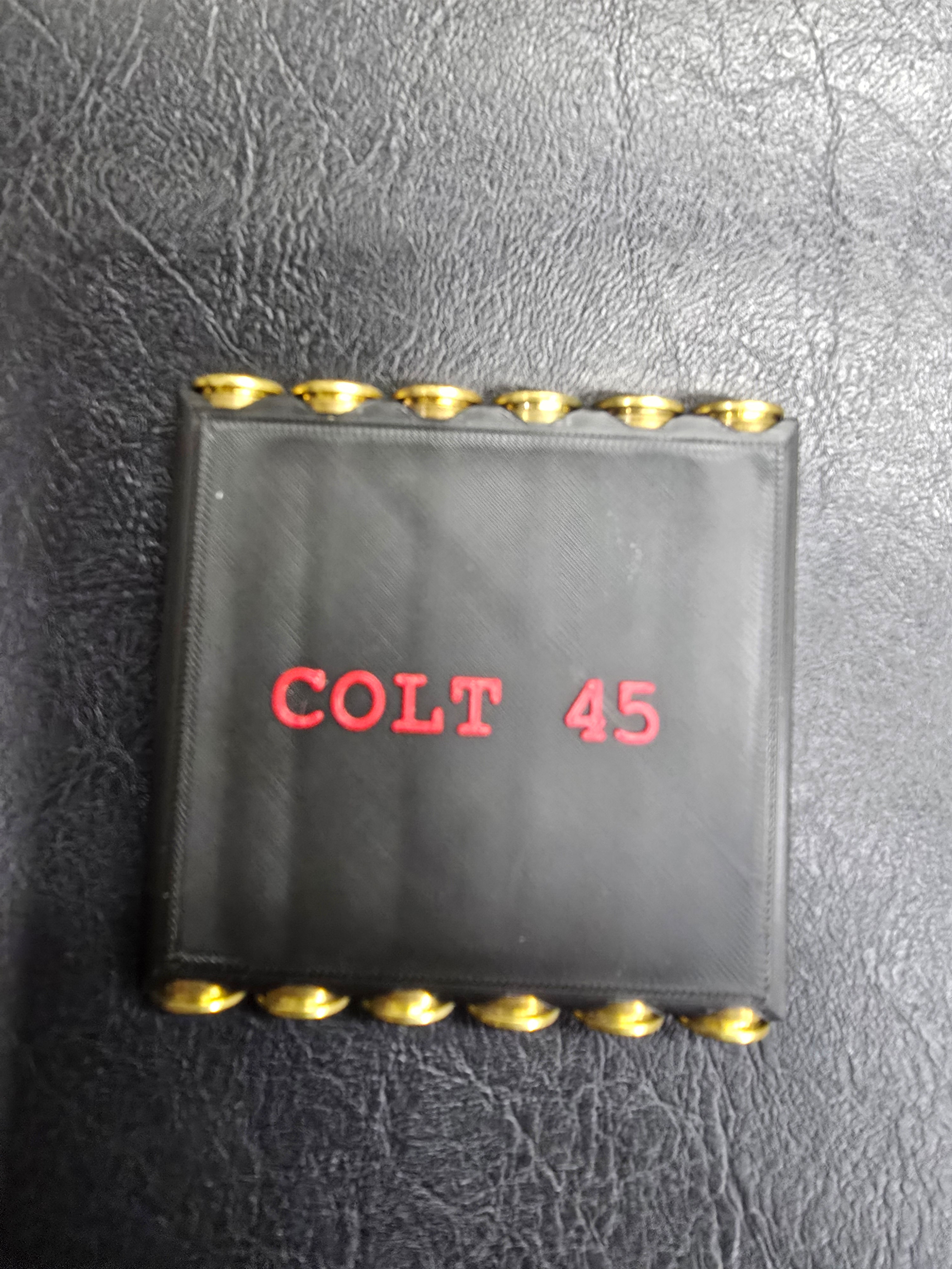 Colt 45 3d printed shell holder.  Holds 12