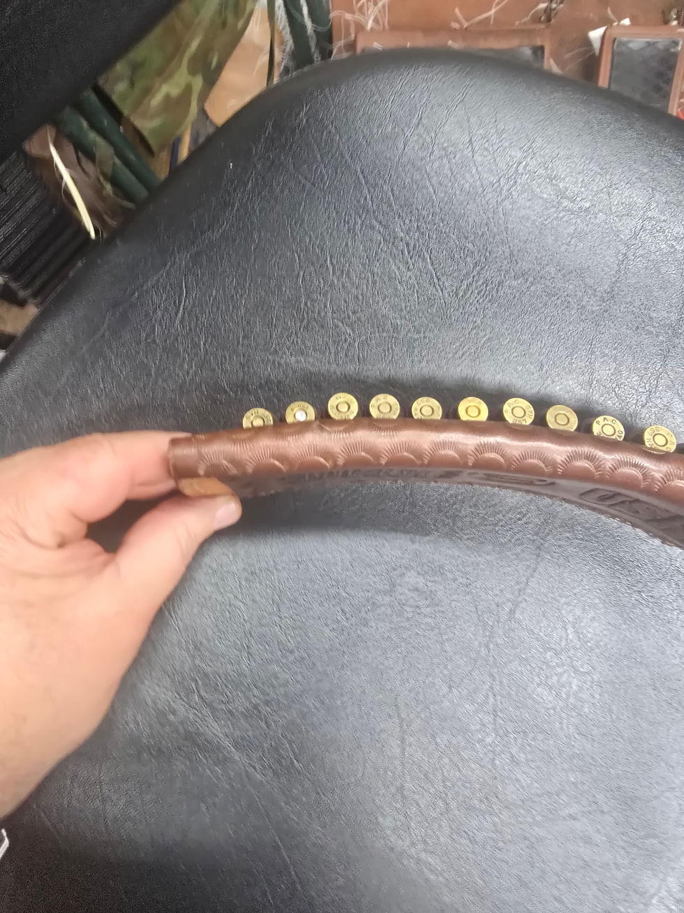Thumbnail: Handmade Western Cartridge slide 357 /38 