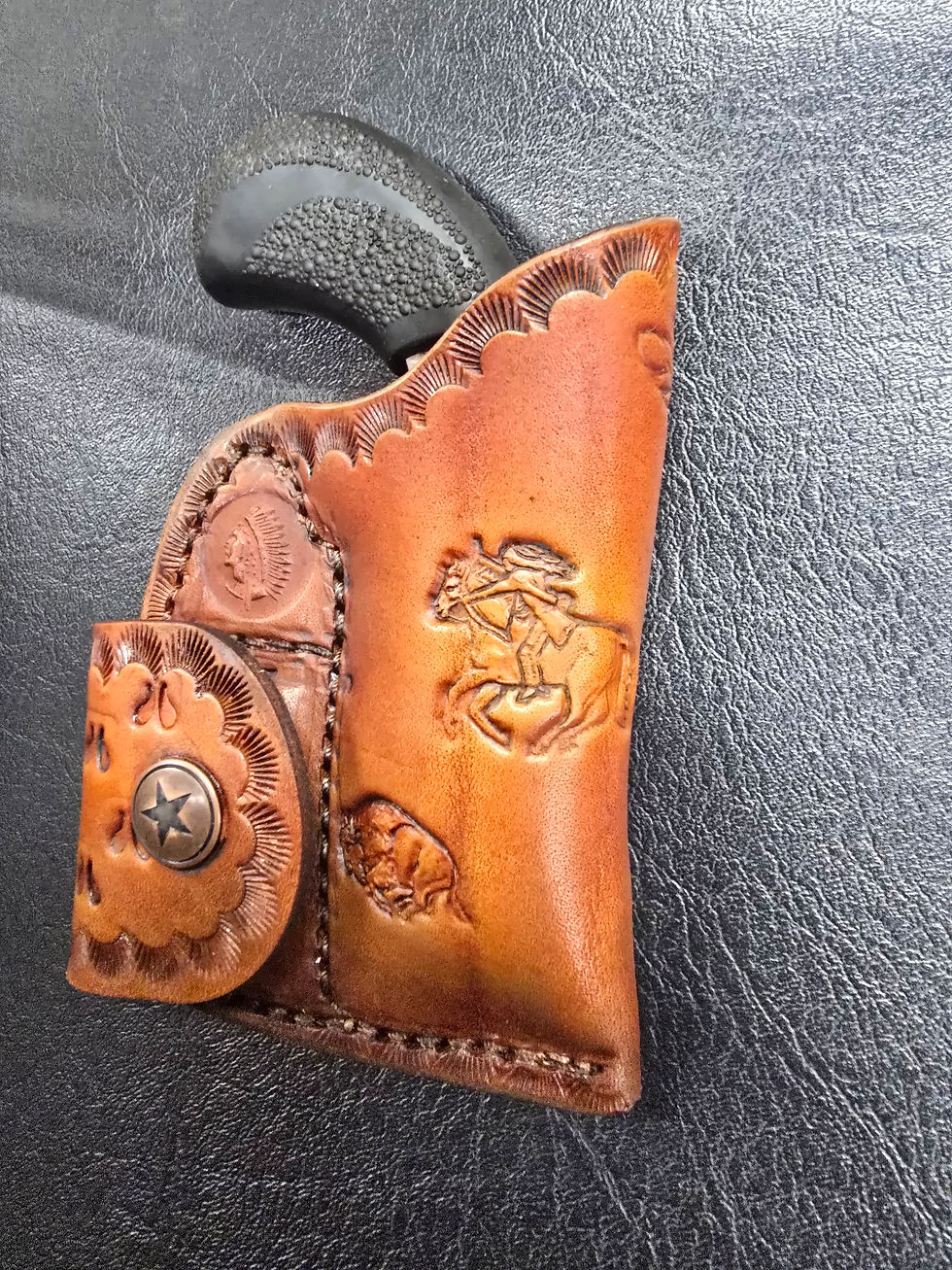 Thumbnail: Pug  Native American holster I did on youtube.  