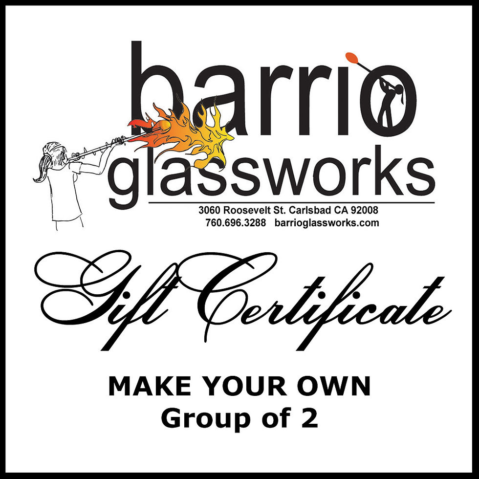 Group of 2 session - Make Your Own - Gift Certificate