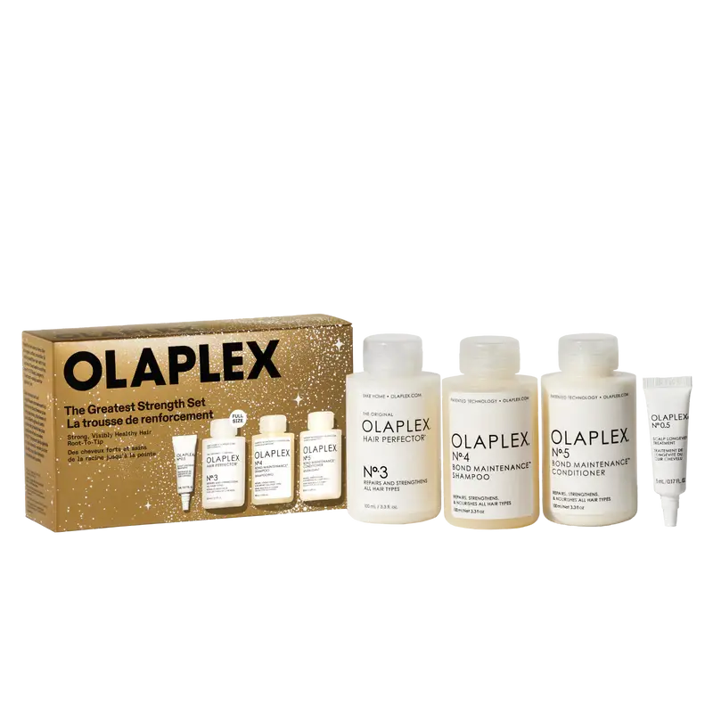 OLAPLEX The Greatest Strength Set (4-Piece Root-to-Tip Trial Kit)