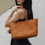 Thumbnail: Woven Leather handbag 'Alessia' - Medium
