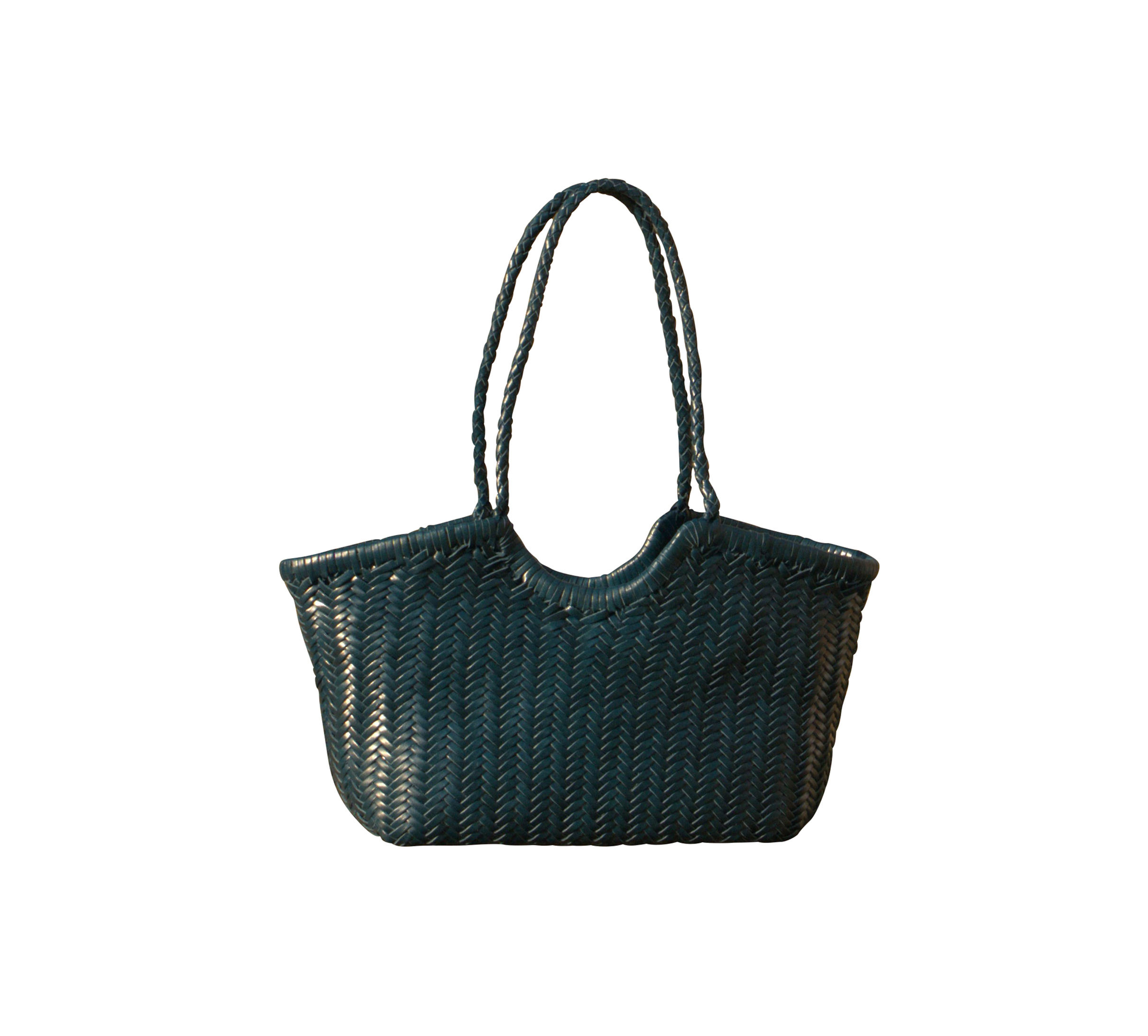 Woven Leather Handbag In Zigzag Pattern 'Vittoria'