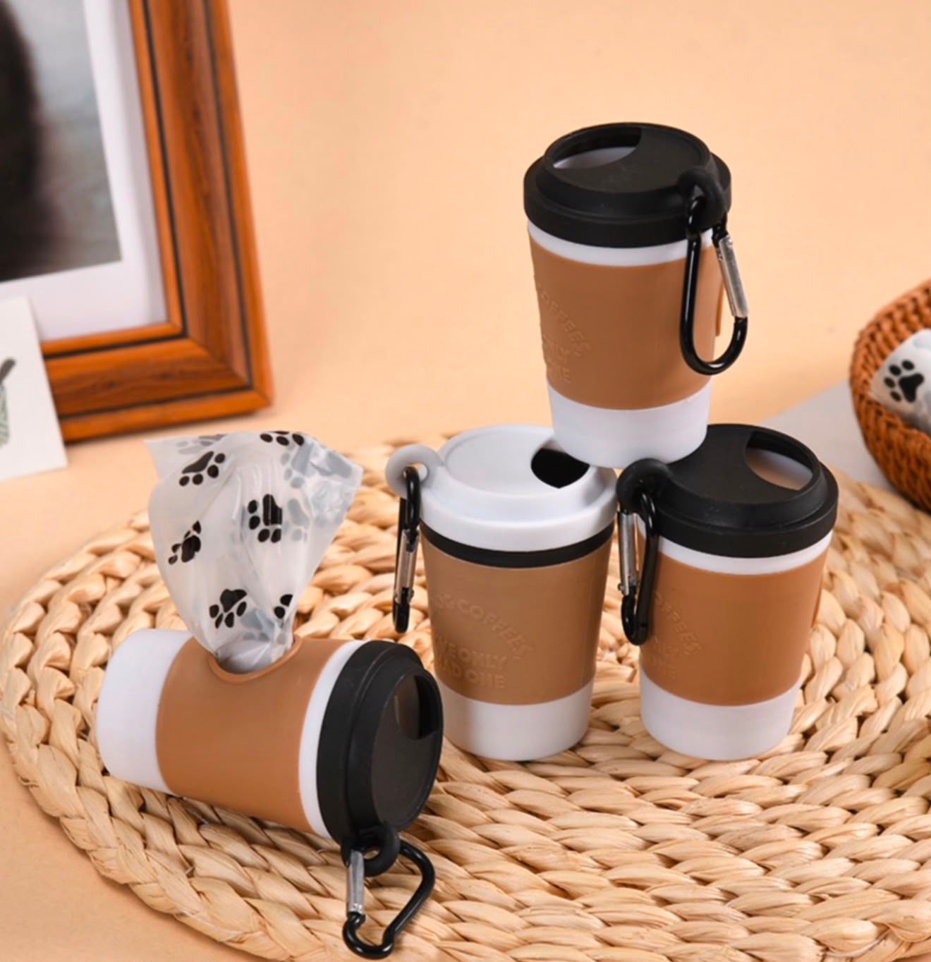 Porta Saquinhos Higiênicos Coffee