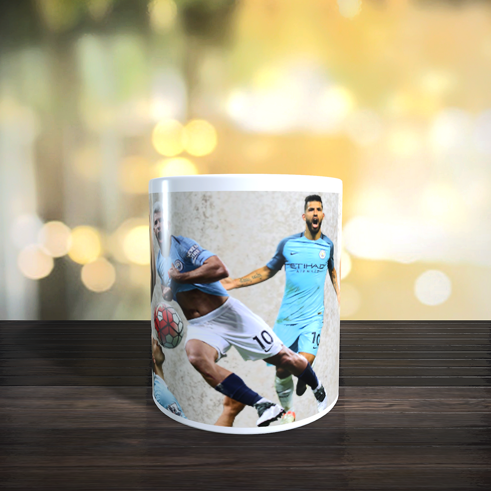 Thumbnail: Personalised Limited Edition Manchester City Sergio Aguero Coffee Mug