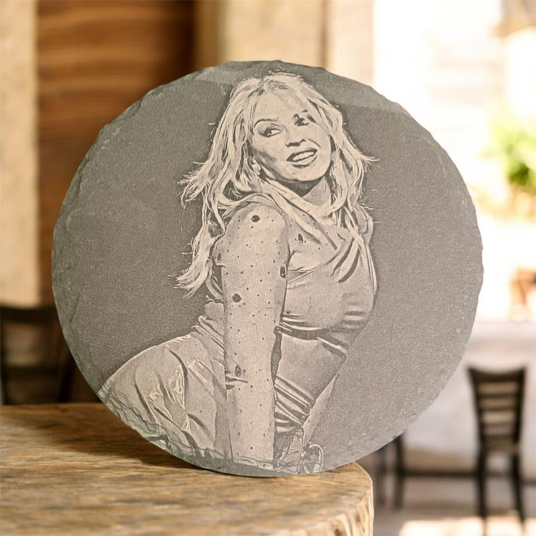 Limited Edition Kylie Minogue Slate Drinks Coaster