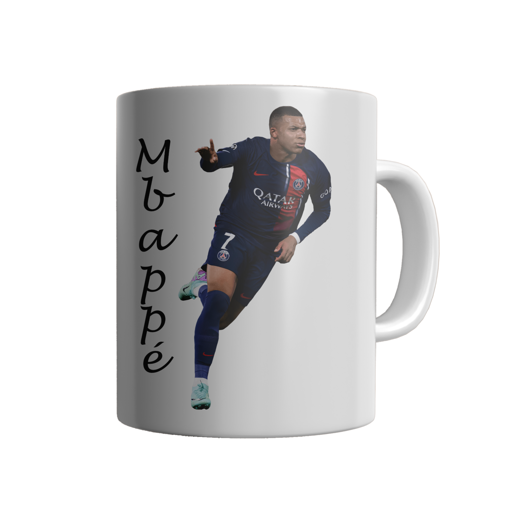 Personalised Kylian Mbappé PSG Mug