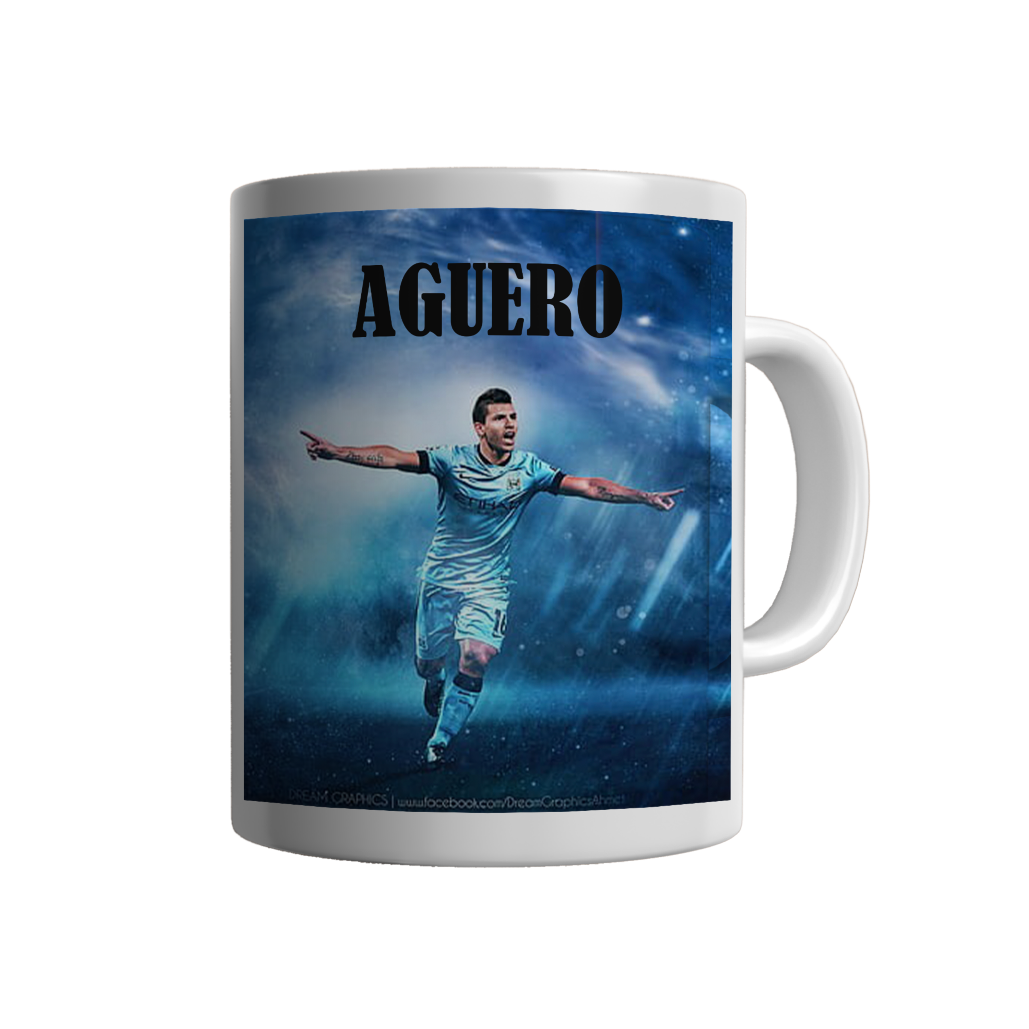 Personalised Limited Edition Sergio Aguero Mug