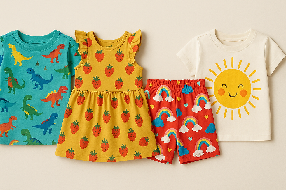 estampas e cores infantis