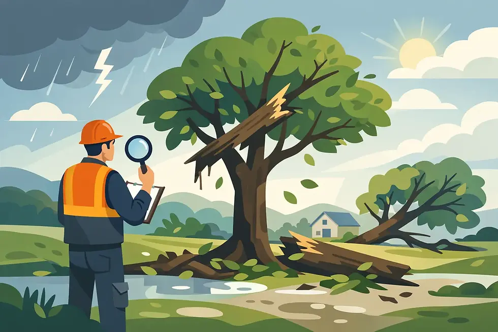 How to Assess Storm Damaged Trees Safely