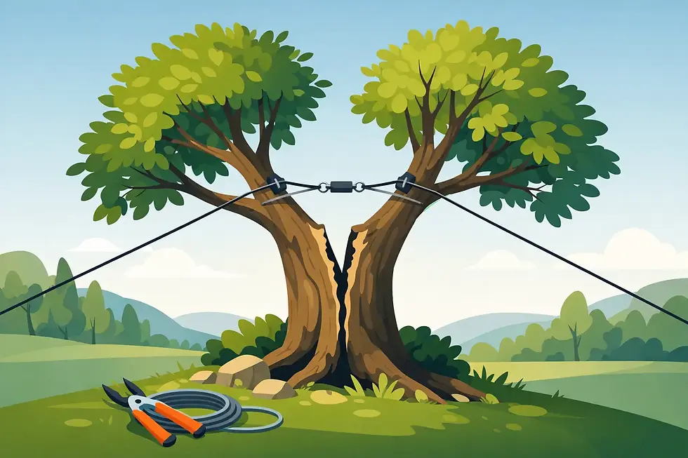 Can Cabling Save a Split Tree? When It Works